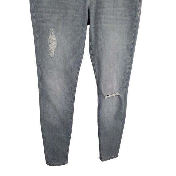 Current Elliot Cheville Jeans 27 Womens The Ankle Skinny Grey Distressed Mid Ris - Picture 4 of 9